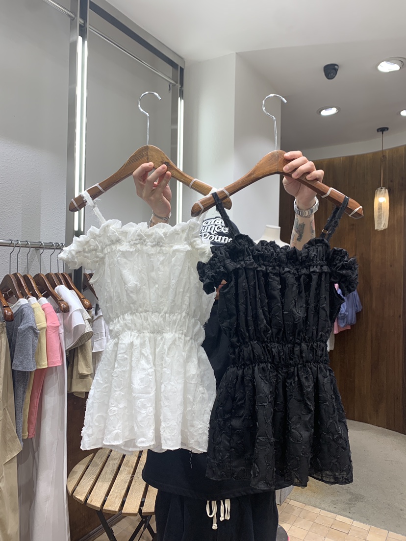 2TWO MOON東大門實拍韓國女士新品推薦26夏季襯衫蕾絲衫2TWO MOON襯衫/蕾絲衫