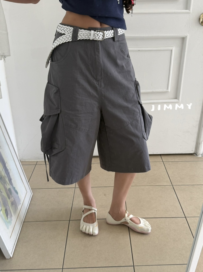 JIMMY韓國東大門代購女裝新款推薦26夏季休閑熱賣短褲工裝褲JIMMY/REMAKE短褲