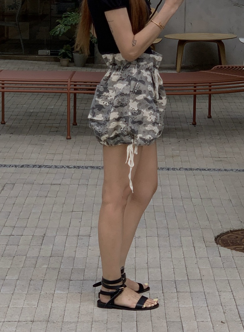 ZEROZERO韓國代購女士新品推薦休閑人氣26夏季時尚短褲迷彩ZEROZERO短褲