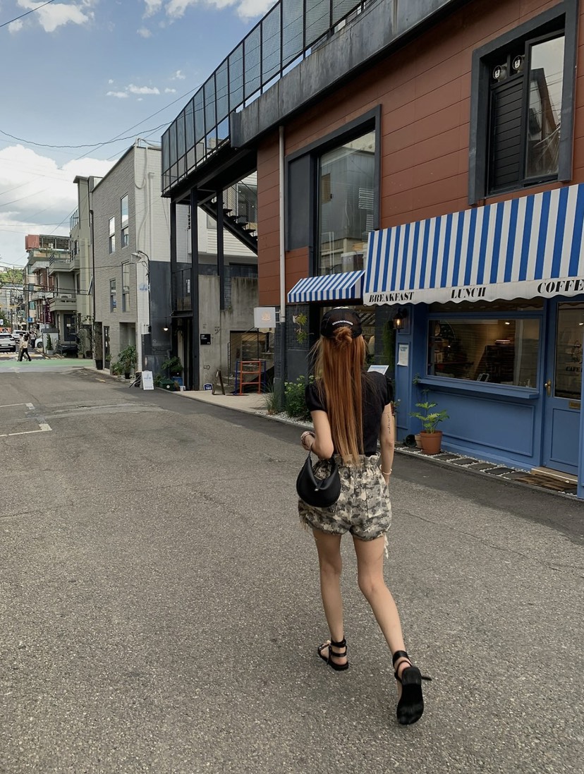 ZEROZERO韓國代購女士新品推薦休閑人氣26夏季時尚短褲迷彩ZEROZERO短褲