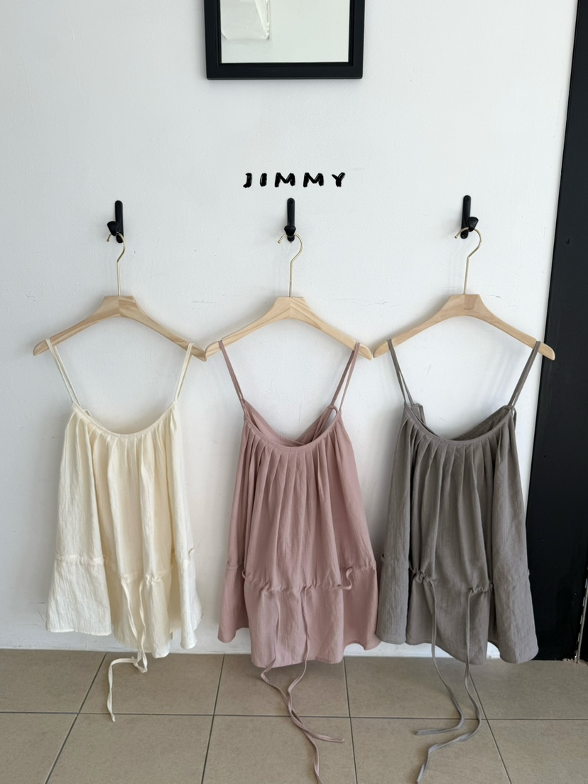 JIMMY韓國直郵女士新品人氣推薦時尚熱賣26夏季休閑吊帶背心JIMMY/REMAKE吊帶/背心
