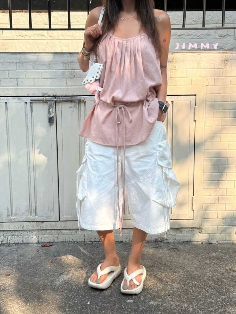 JIMMY韓國直郵女士新品人氣推薦時尚熱賣26夏季休閑吊帶背心JIMMY/REMAKE吊帶/背心