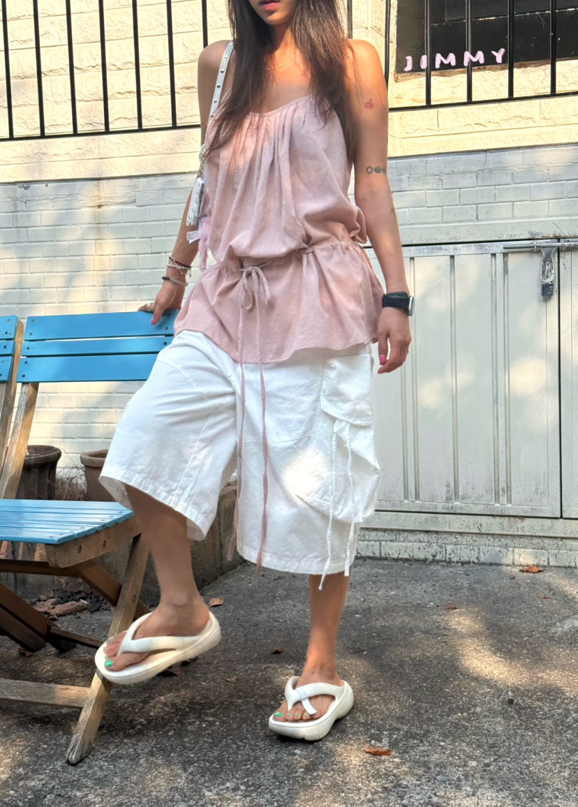 JIMMY韓國直郵女士新品人氣推薦時尚熱賣26夏季休閑吊帶背心JIMMY/REMAKE吊帶/背心