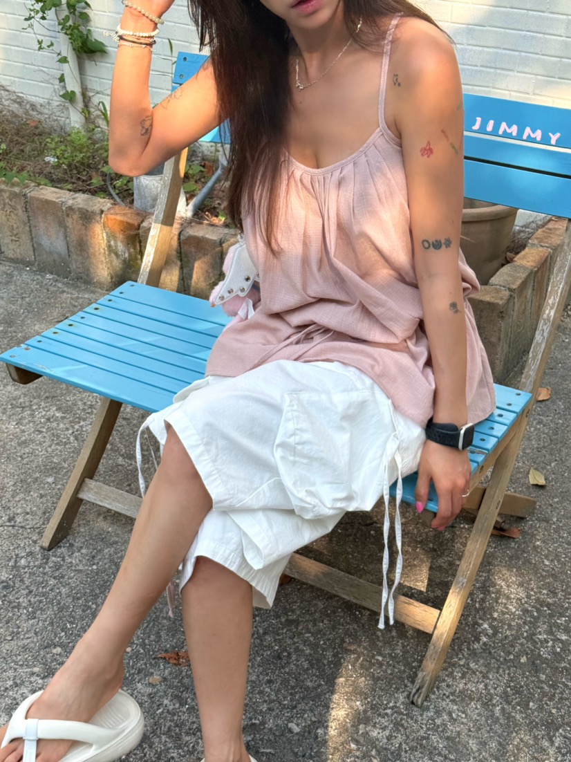JIMMY韓國直郵女士新品人氣推薦時尚熱賣26夏季休閑吊帶背心JIMMY/REMAKE吊帶/背心
