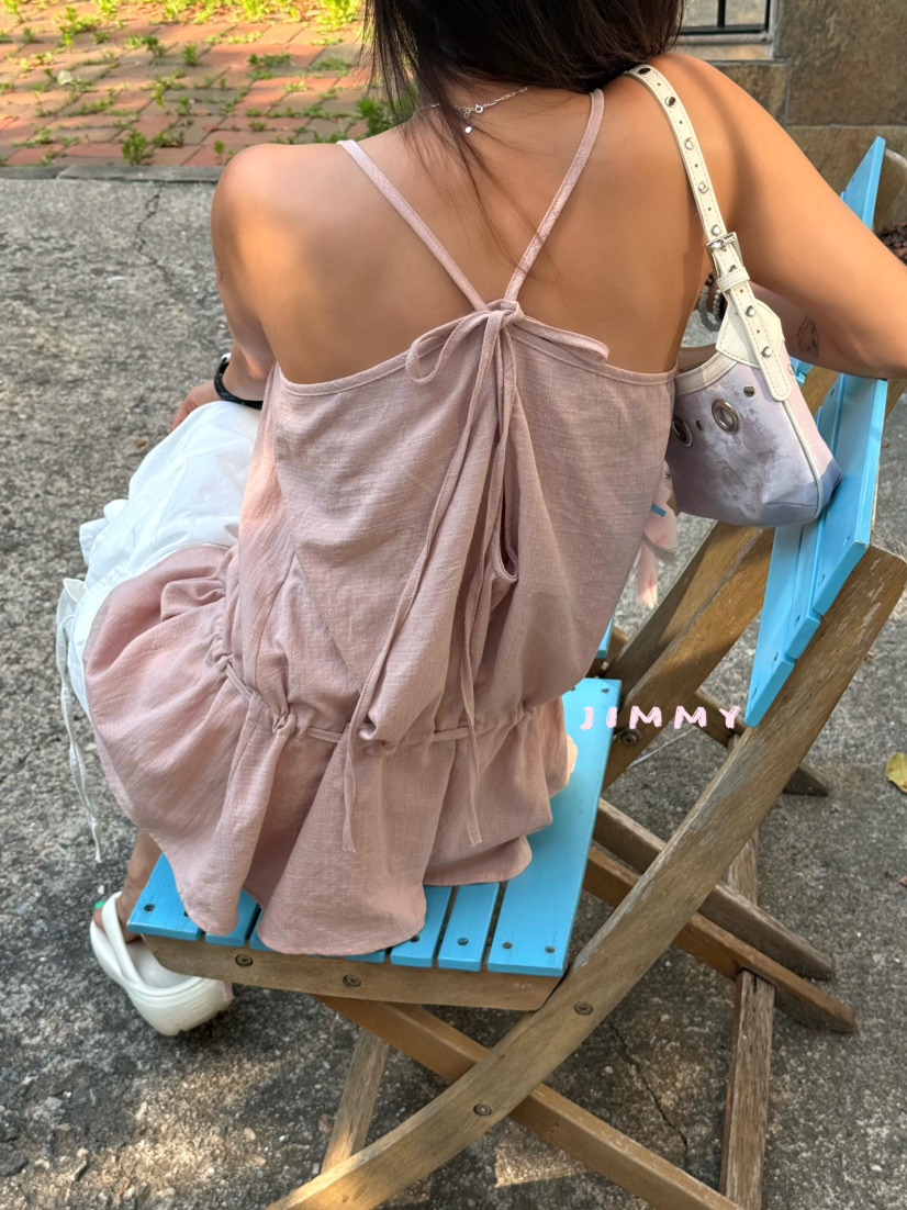 JIMMY韓國直郵女士新品人氣推薦時尚熱賣26夏季休閑吊帶背心JIMMY/REMAKE吊帶/背心