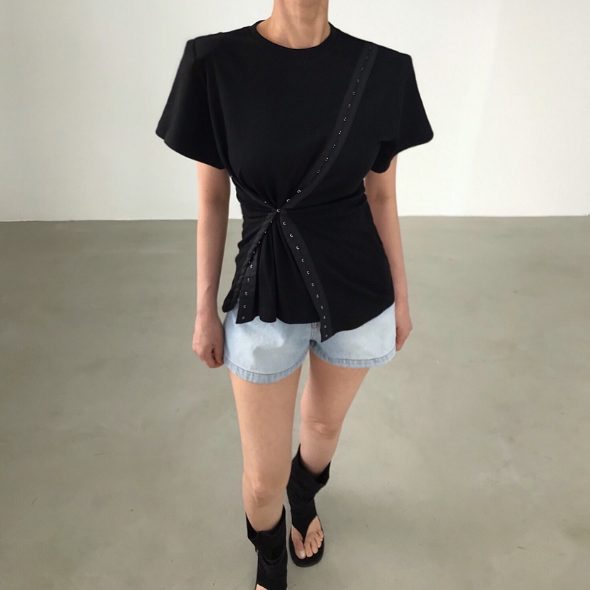 2TWO MOON韓國東大門直郵女士新款26夏季推薦熱賣休閑T恤2TWO MOONT恤圖色2