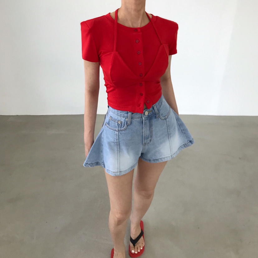 2TWO MOON韓國東大門代購女裝新品26夏季休閑時尚人氣T恤2TWO MOONT恤圖色3