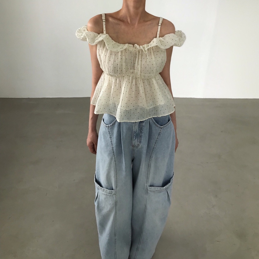 2TWO MOON韓國直郵實拍女裝新品休閑時尚26夏季襯衫蕾絲衫2TWO MOON襯衫/蕾絲衫圖色2