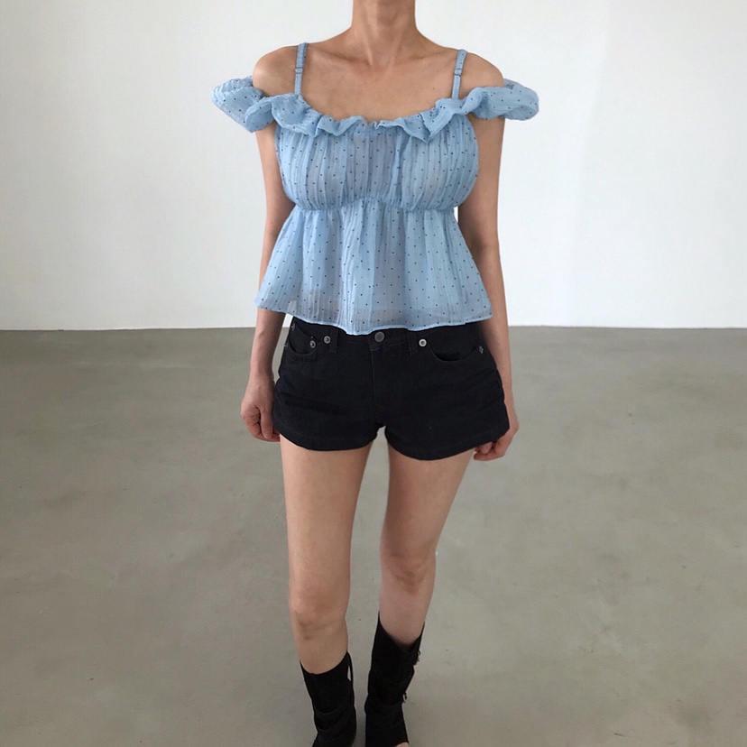 2TWO MOON韓國直郵實拍女裝新品休閑時尚26夏季襯衫蕾絲衫2TWO MOON襯衫/蕾絲衫圖色3