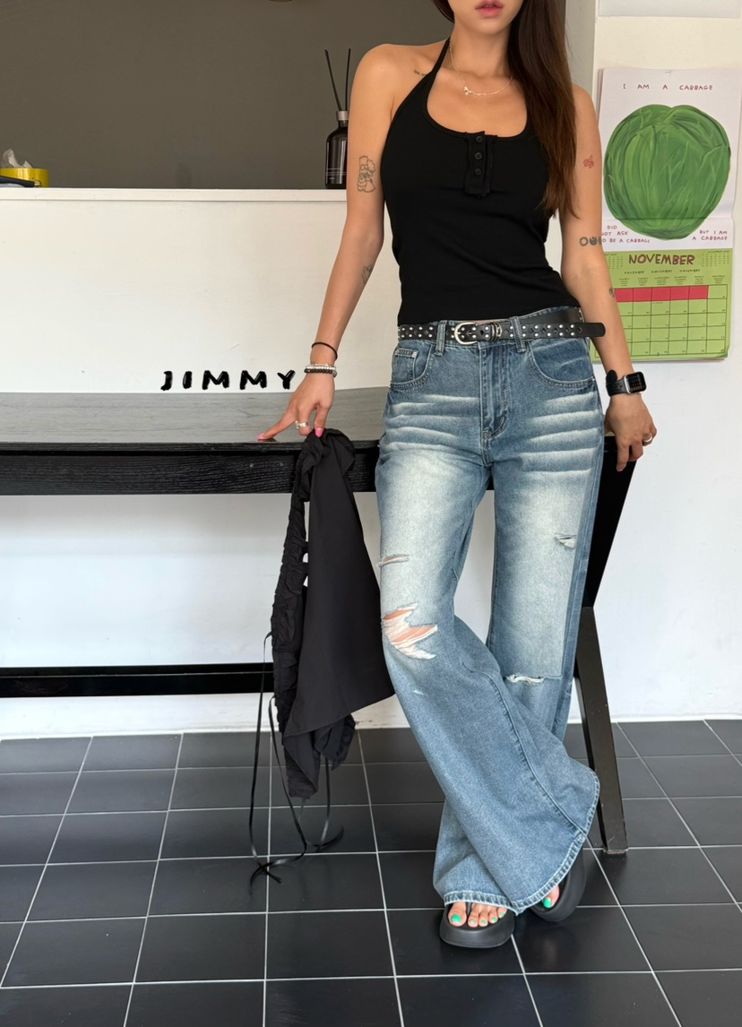 JIMMY韓國直郵女裝新品推薦時尚26夏季人氣吊帶背心露背無袖JIMMY/REMAKE吊帶/背心