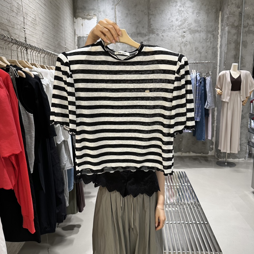 JUNI韓國直郵女裝新品26夏季休閑人氣熱賣時尚襯衫蕾絲衫my juni襯衫/蕾絲衫圖色3
