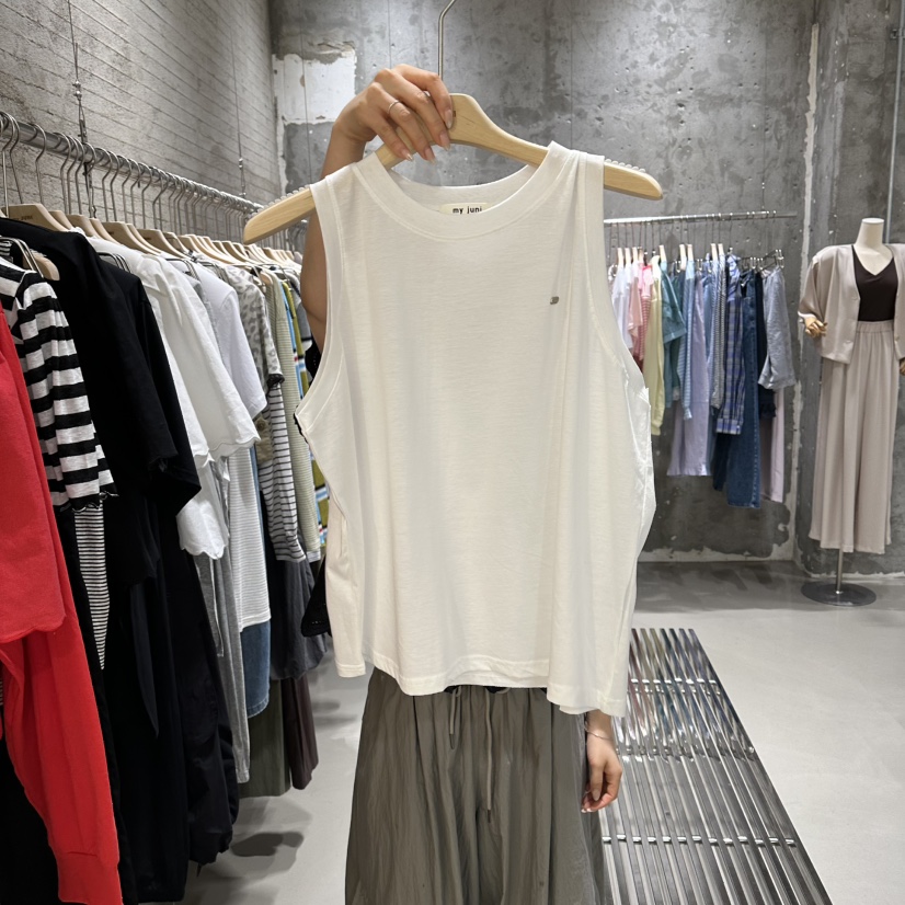 JUNI韓國東大門代購女士新款時尚推薦休閑26夏季吊帶背心my juni吊帶/背心圖色1