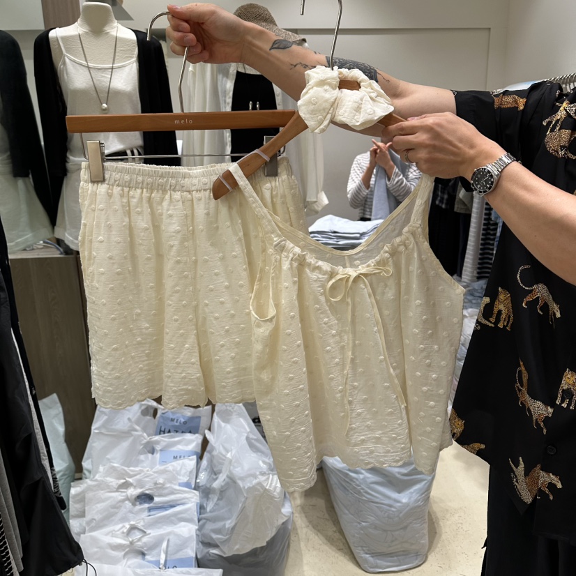 MELO東大門實拍韓國女裝新品推薦人氣熱賣時尚26夏季套裝套裝MELO套裝圖色1