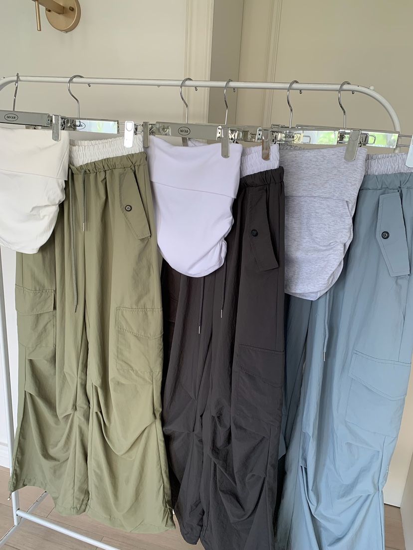 BADCALM韓國代購女士新品26春夏休閑真品時尚休閑褲工裝褲BADCALM休閑褲