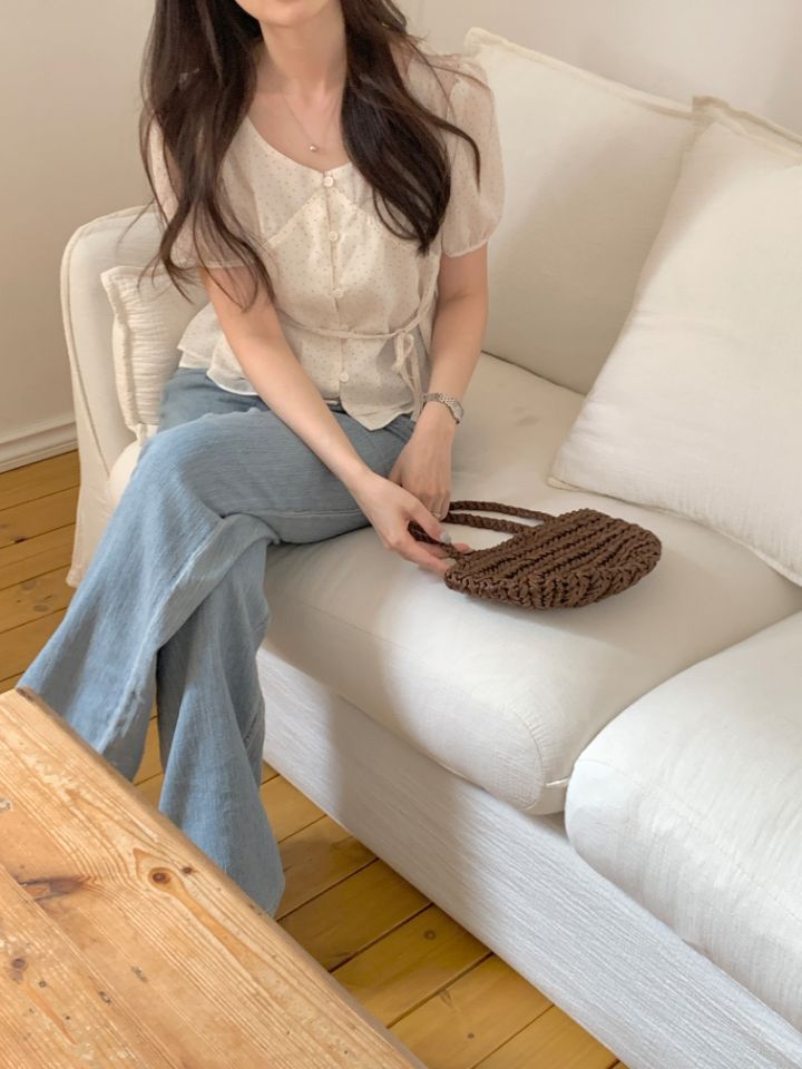 CRONG韓國直郵女士新品人氣休閑推薦26夏季熱賣襯衫蕾絲衫CRONG襯衫/蕾絲衫