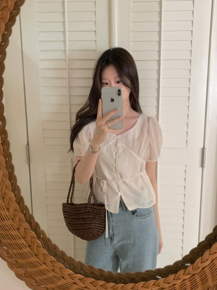 CRONG韓國直郵女士新品人氣休閑推薦26夏季熱賣襯衫蕾絲衫CRONG襯衫/蕾絲衫