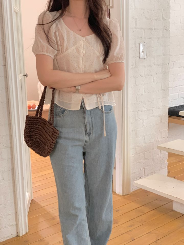 CRONG韓國直郵女士新品人氣休閑推薦26夏季熱賣襯衫蕾絲衫CRONG襯衫/蕾絲衫