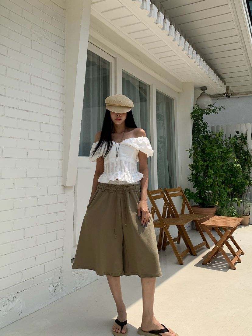 BADCALM韓國代購女裝新款推薦熱賣職業休閑真品人氣短褲蕾絲BADCALM短褲