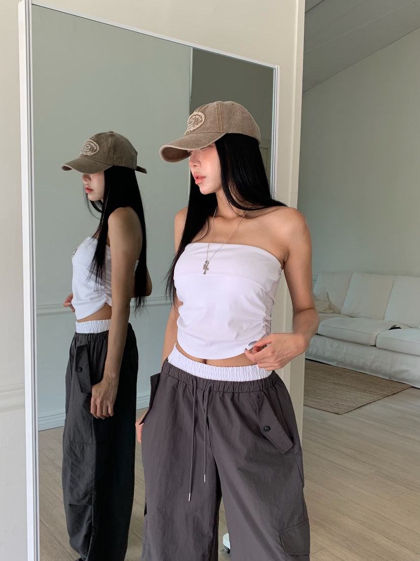 BADCALM東大門實拍韓國女士新款人氣時尚26夏季休閑吊帶背心BADCALM吊帶/背心