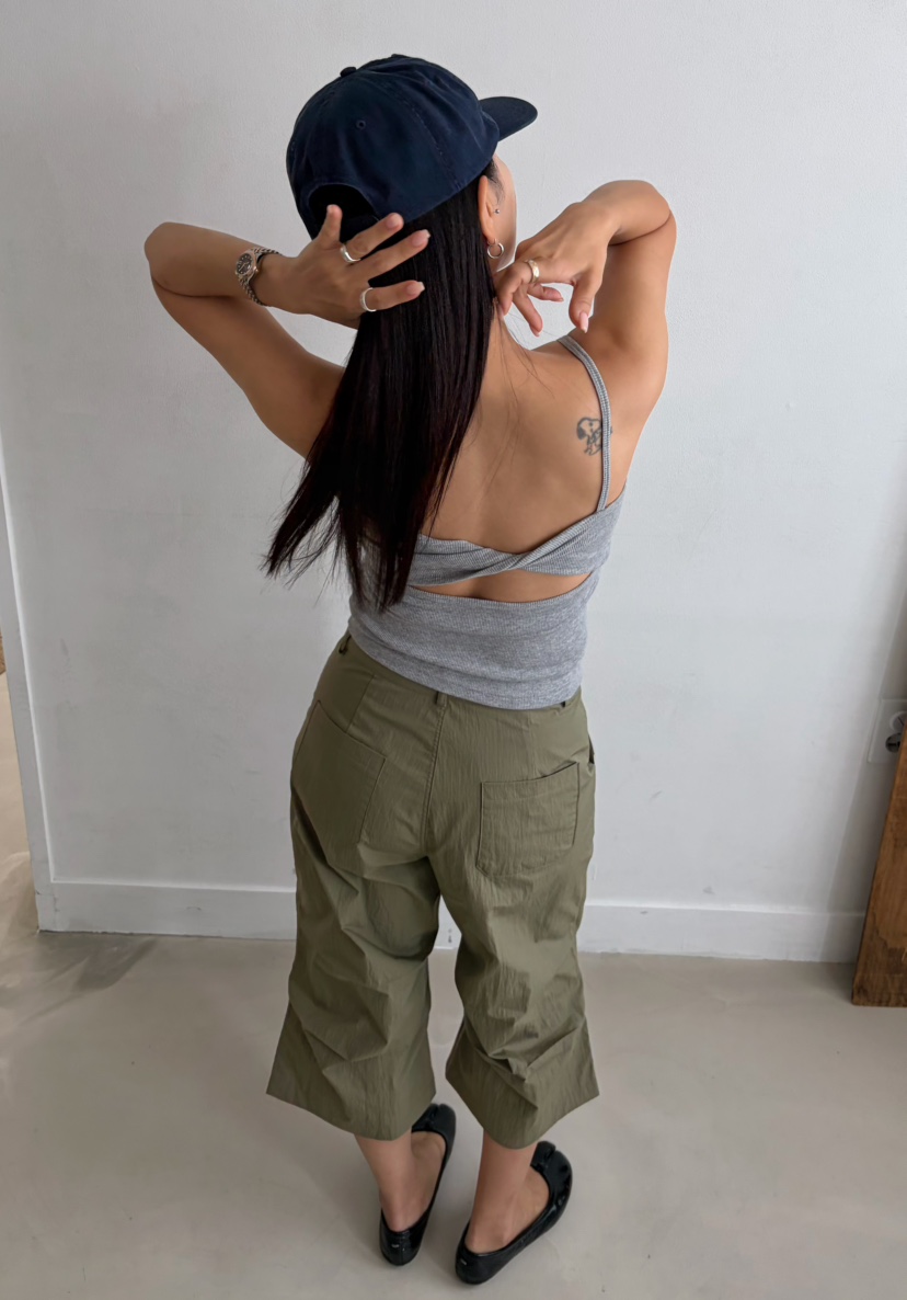 BYRING東大門實拍韓國女裝新品時尚熱賣吊帶背心無袖緞帶BYRING吊帶/背心