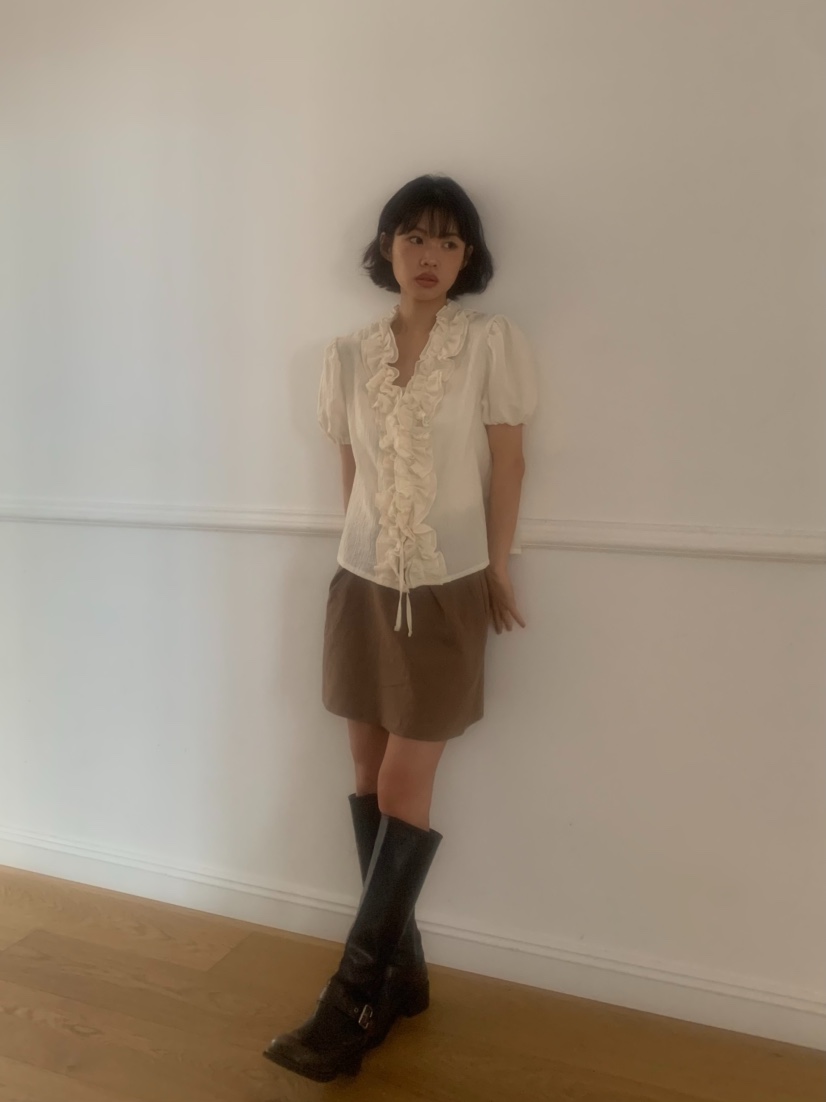 MOSMOS韓國直郵女裝新款休閑熱賣推薦人氣時尚襯衫蕾絲衫MOSMOS襯衫/蕾絲衫