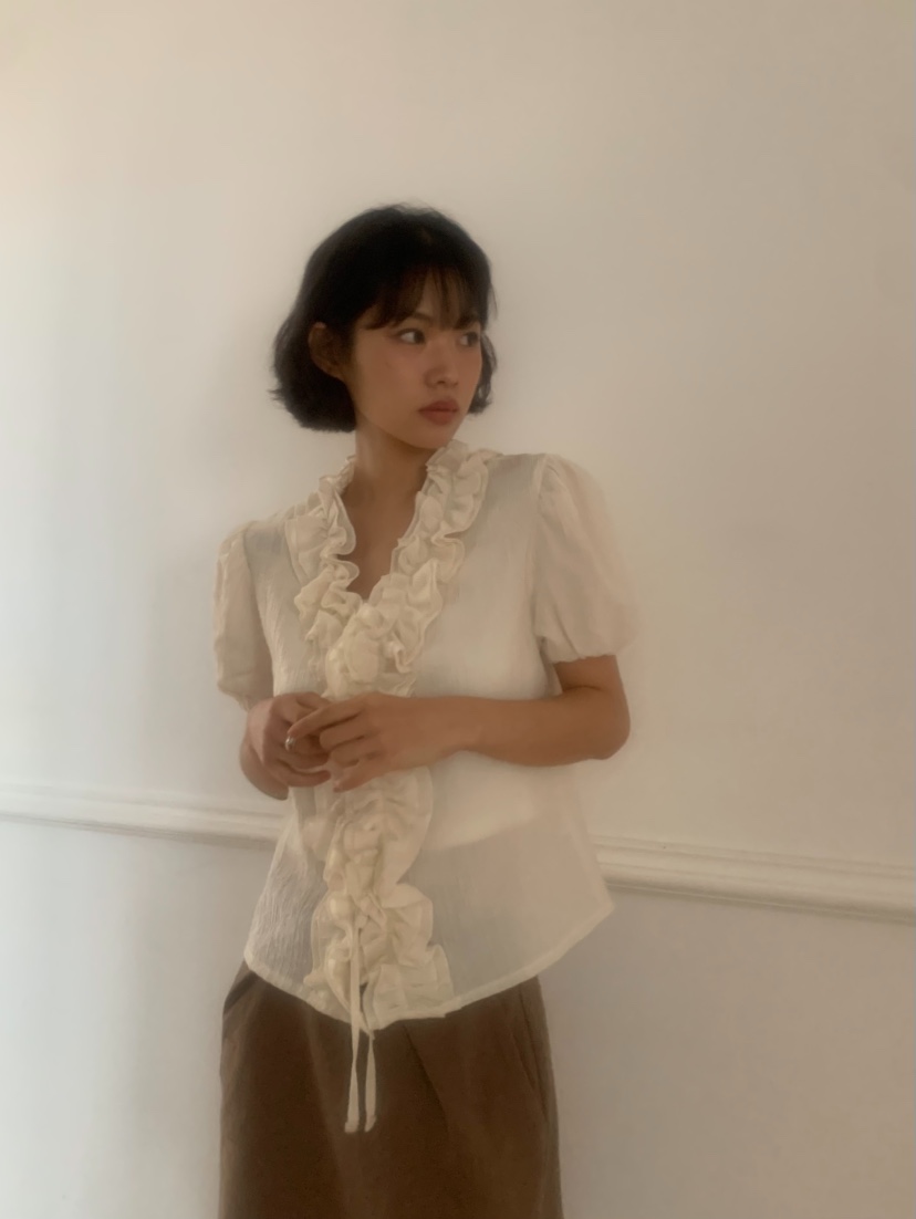 MOSMOS韓國直郵女裝新款休閑熱賣推薦人氣時尚襯衫蕾絲衫MOSMOS襯衫/蕾絲衫