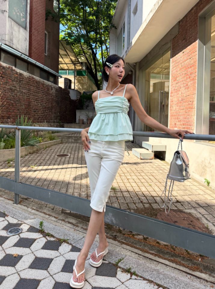 mars韓國代購女裝新品休閑熱賣職業真品時尚推薦吊帶背心mars吊帶/背心