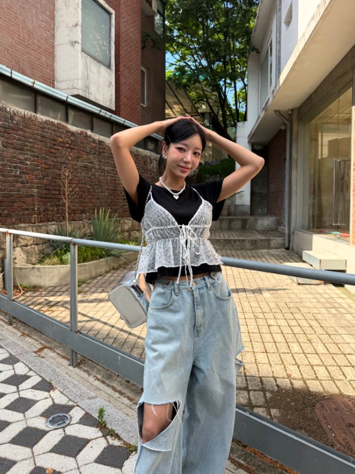 mars東大門實拍女裝新品真品26春夏時尚熱賣職業吊帶背心mars吊帶/背心