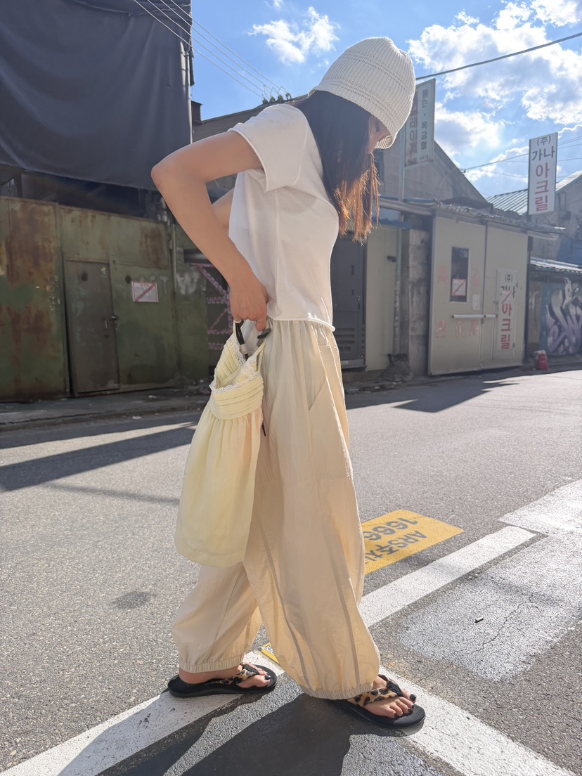 FRANC—L韓國東大門代購女士新品人氣熱賣26夏季休閑休閑褲FRANC休閑褲