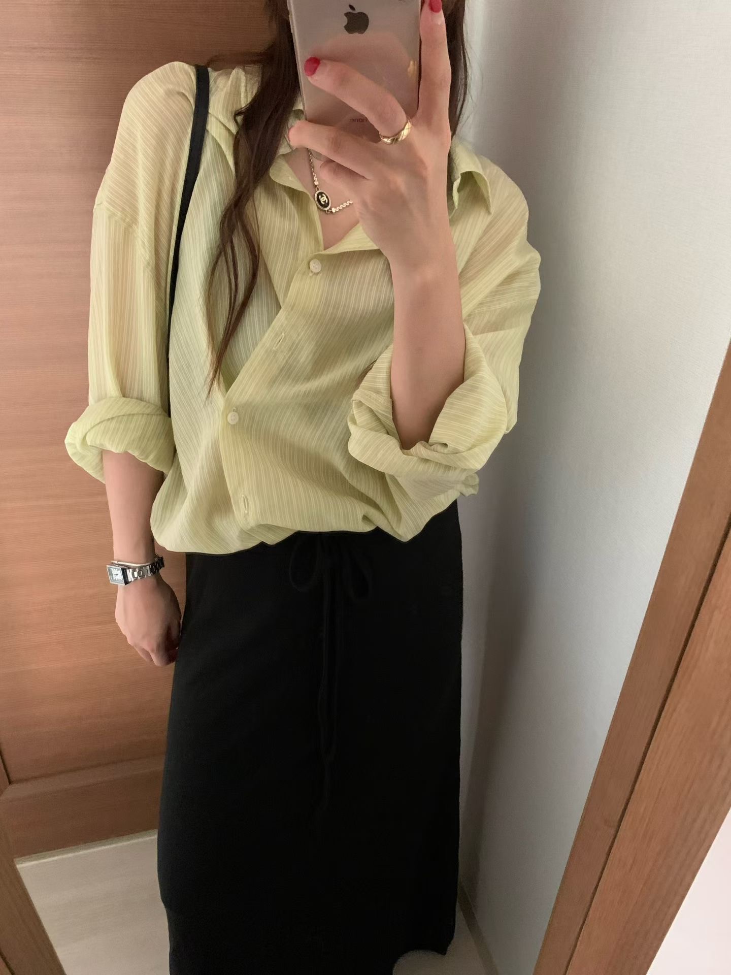 FEVER韓國東大門代購女士新款休閑時尚人氣襯衫蕾絲衫透明FEVER襯衫/蕾絲衫