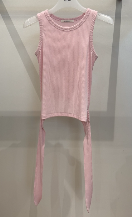 MUYBIEN韓國直郵女裝新品休閑推薦人氣時尚吊帶背心無袖緞帶MUYBIEN吊帶/背心圖色1