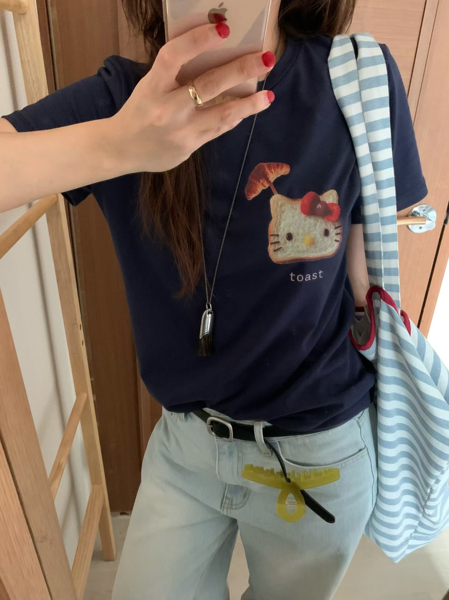 FEVER韓國直郵女裝新品熱賣推薦人氣26夏季時尚休閑T恤氨綸FEVERT恤圖色1
