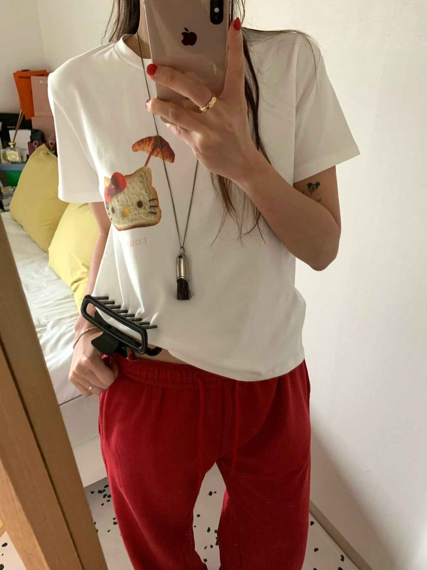 FEVER韓國直郵女裝新品熱賣推薦人氣26夏季時尚休閑T恤氨綸FEVERT恤圖色2