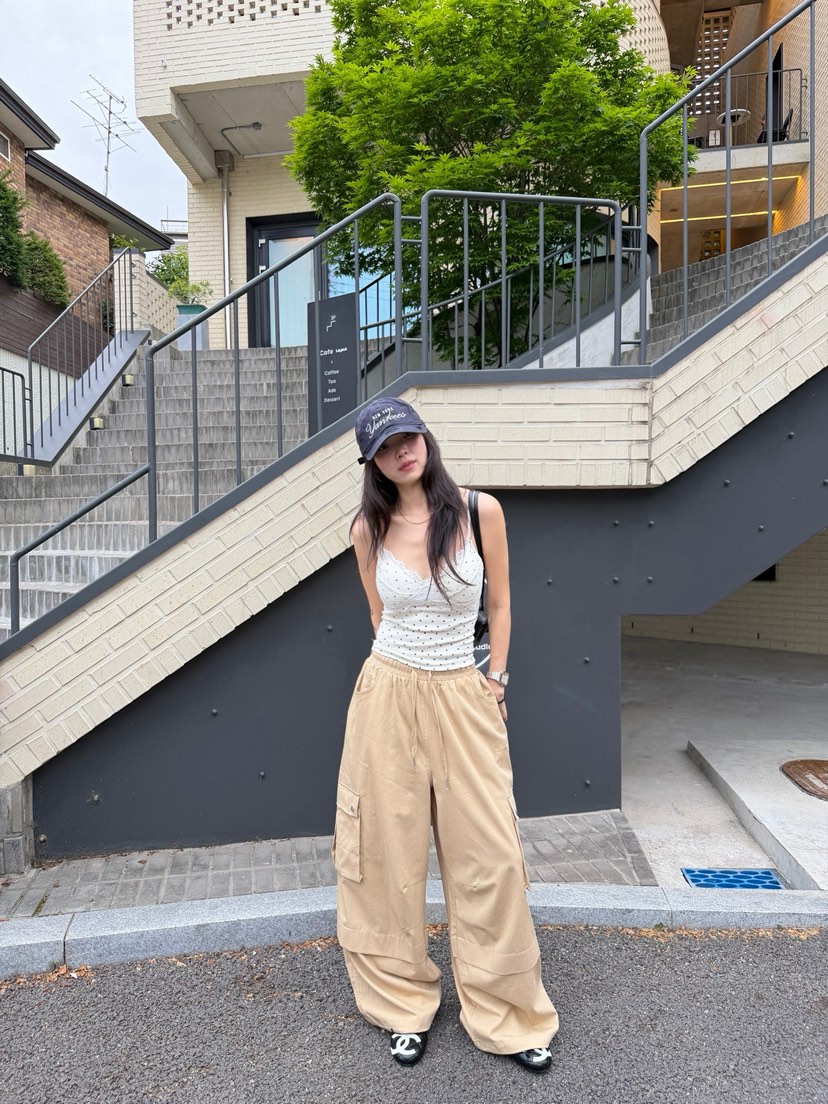 SOLAR韓國東大門直郵女裝新品熱賣休閑時尚26夏季休閑褲工裝褲SOLAR休閑褲