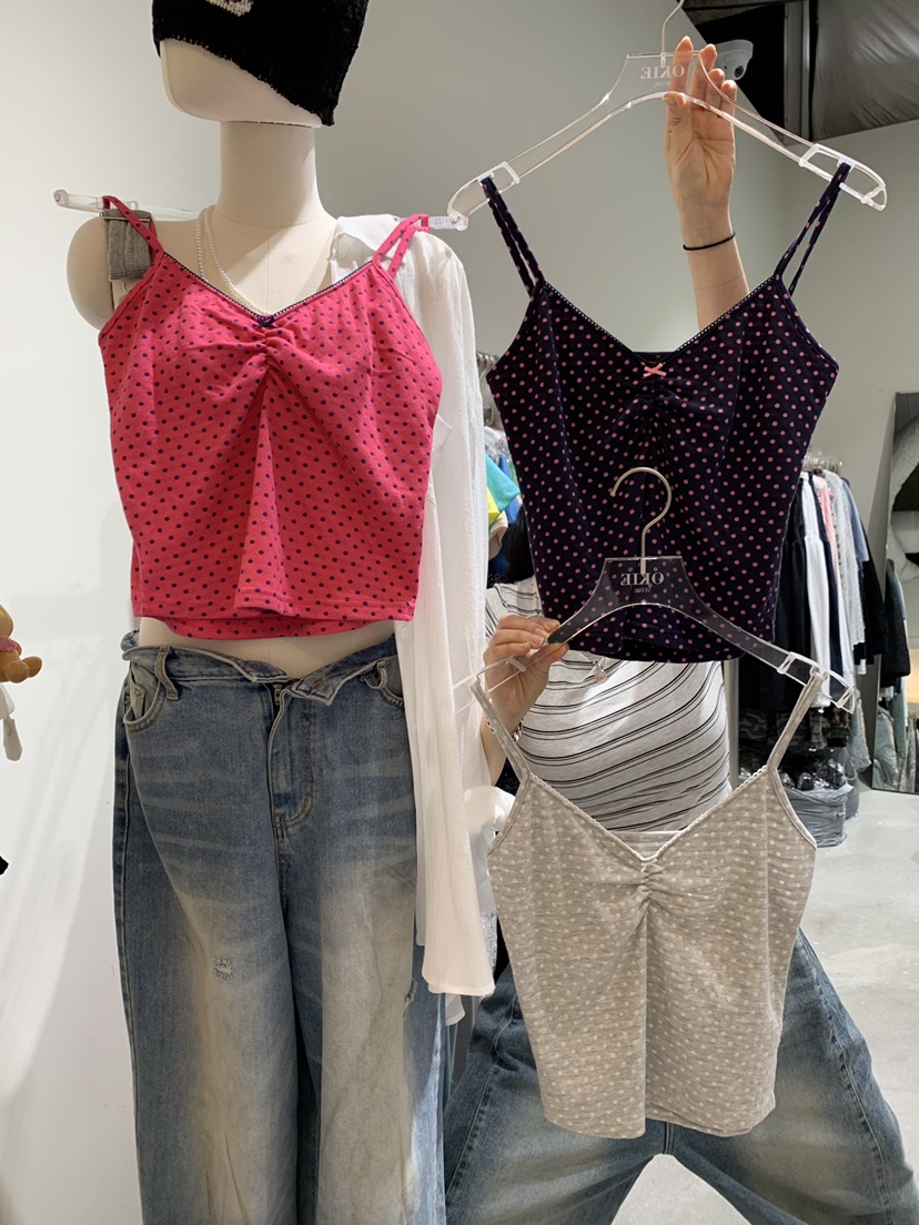 OKIE韓國代購女裝新品人氣休閑推薦26夏季熱賣吊帶背心無袖OKIE吊帶/背心
