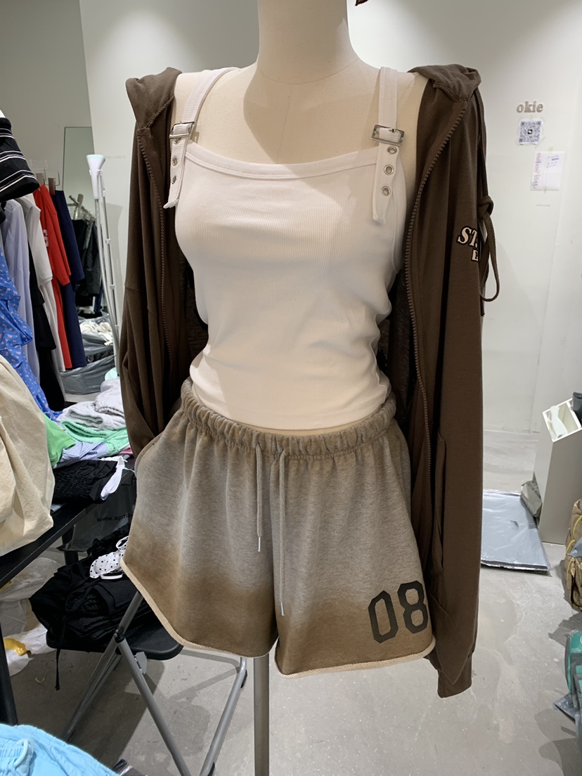 OKIE東大門實拍韓國女裝新品熱賣人氣26夏季衛衣大力水手拉鏈OKIE衛衣