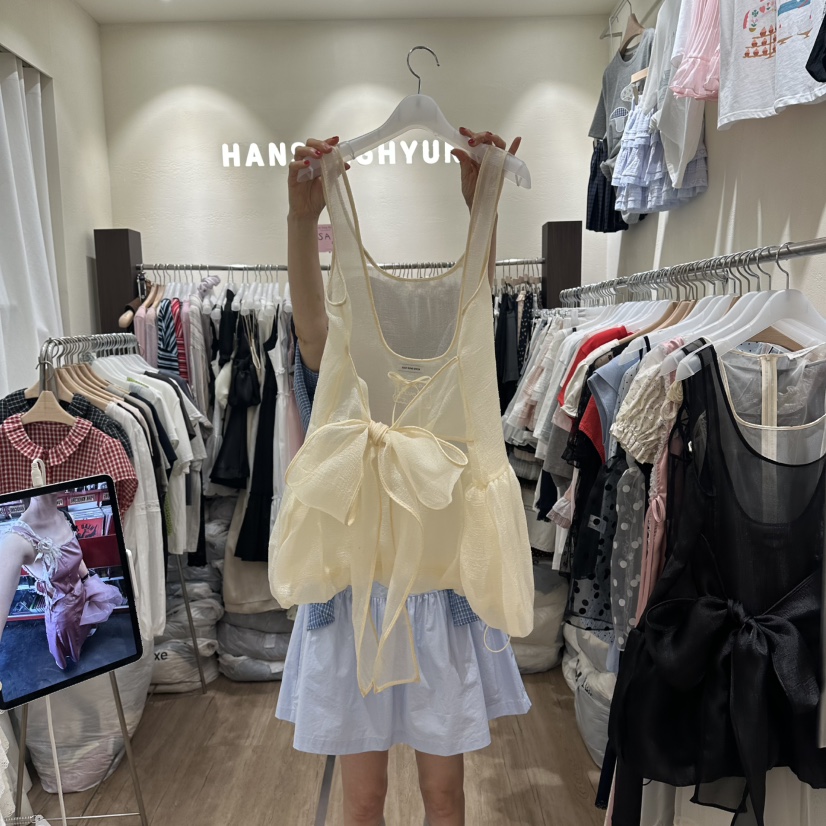 HANSUNGHYUN韓國直郵女裝新款推薦人氣時尚休閑熱賣吊帶背心HANSUNGHYUN吊帶/背心圖色1