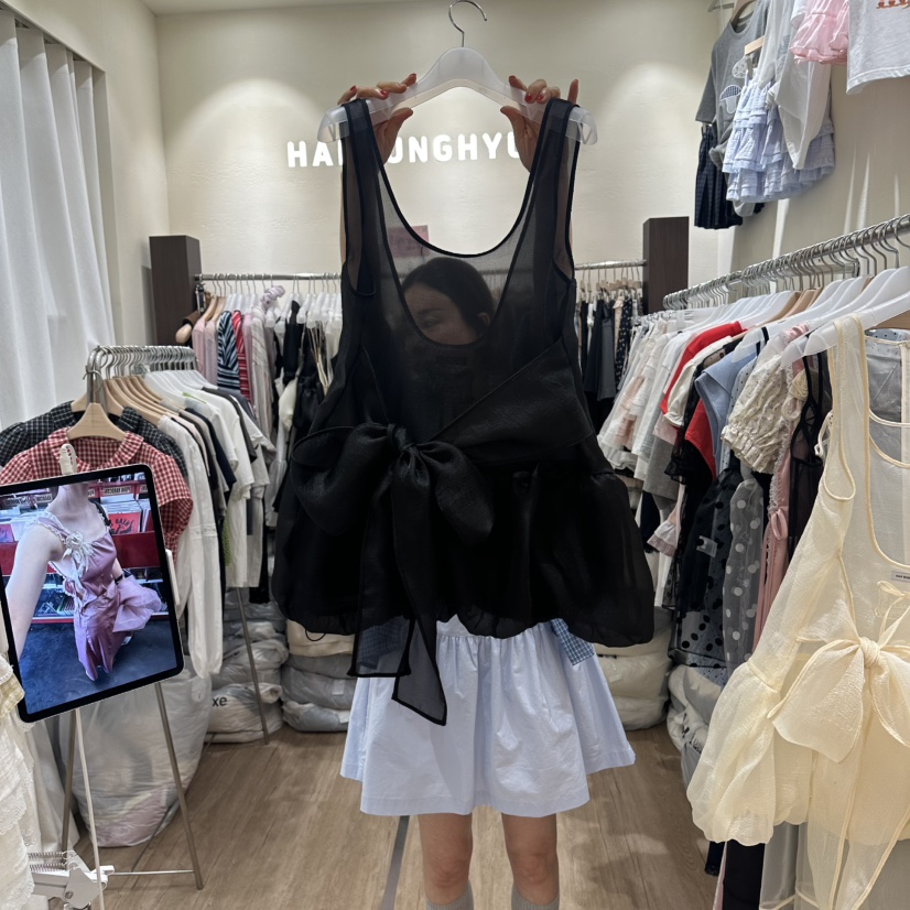 HANSUNGHYUN韓國直郵女裝新款推薦人氣時尚休閑熱賣吊帶背心HANSUNGHYUN吊帶/背心圖色2