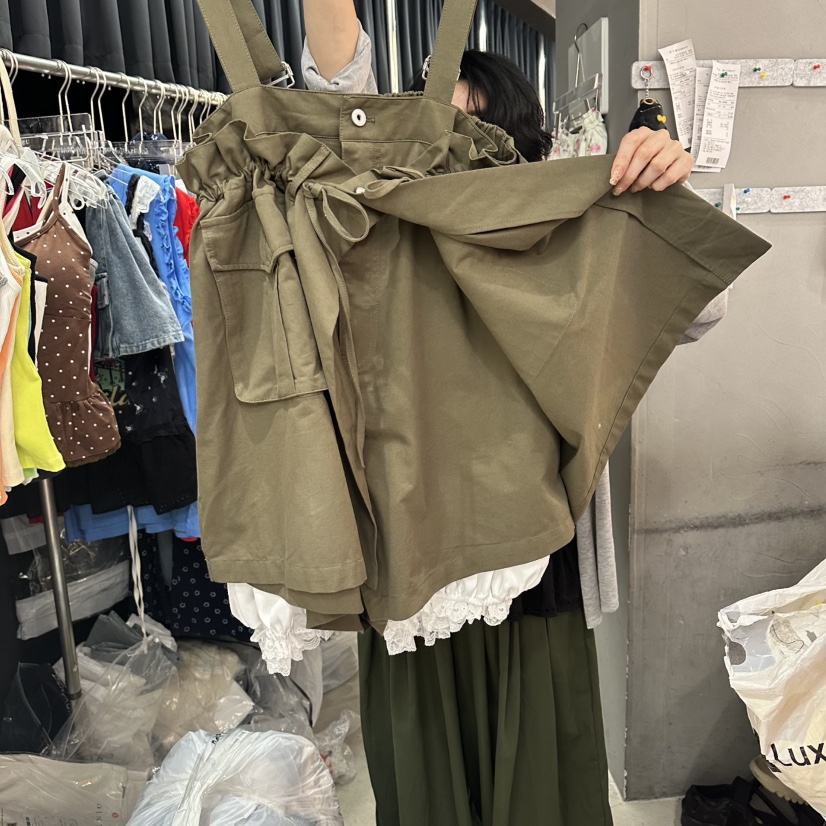 MOMAZU韓國東大門代購女裝新品熱賣26夏季推薦休閑背帶褲MOMAZU背帶褲