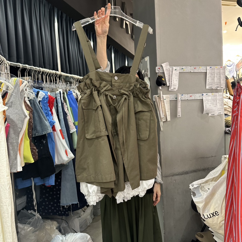 MOMAZU韓國東大門代購女裝新品熱賣26夏季推薦休閑背帶褲MOMAZU背帶褲圖色1
