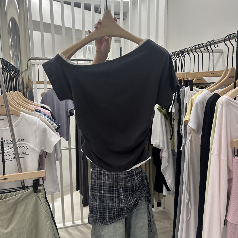 VENEFIT韓國直郵女裝新款推薦人氣26夏季時尚休閑熱賣T恤VENEFIT/JENNIET恤