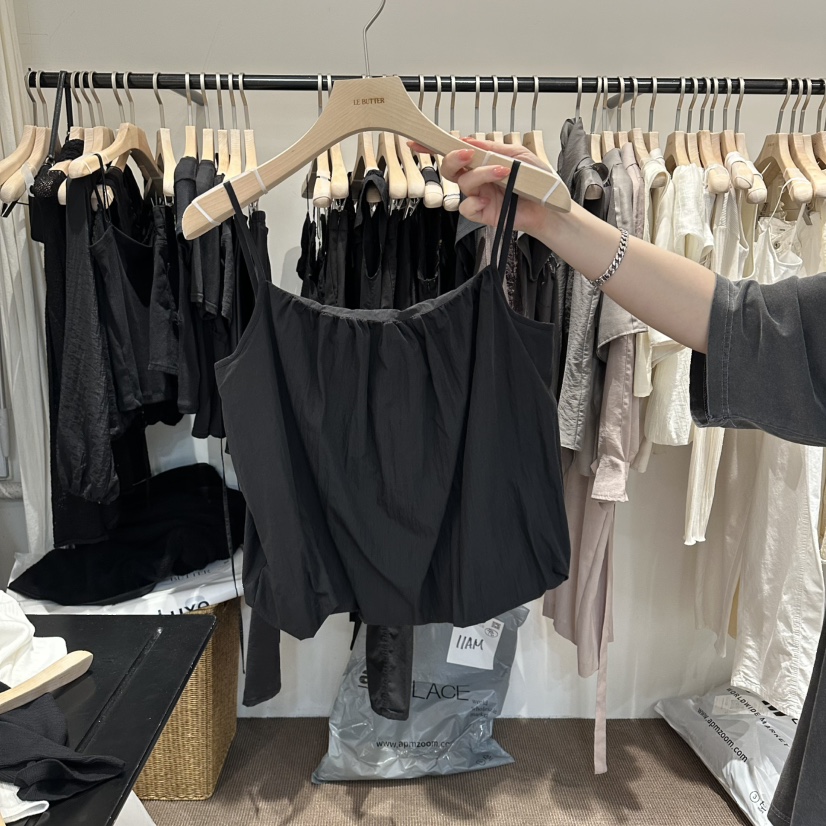 LE BUTTER韓國東大門直郵女裝新品休閑26夏季吊帶背心棉質LE BUTTER吊帶/背心圖色2
