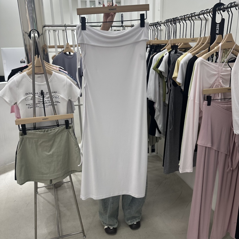VENEFIT韓國東大門代購女士新款休閑時尚人氣推薦熱賣長裙VENEFIT/JENNIE長裙圖色1