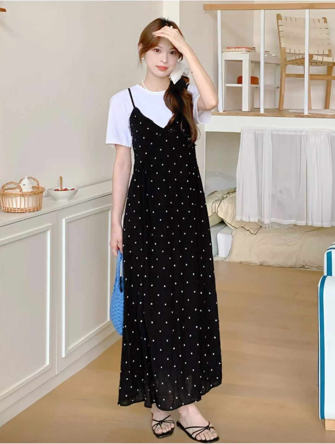 EOSIA韓國東大門代購女裝新品人氣時尚休閑連衣裙不含內搭EOSIA連衣裙圖色3
