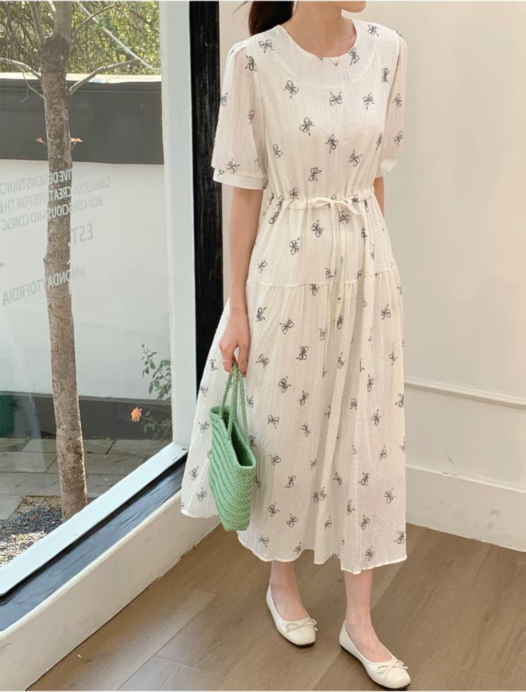 EOSIA韓國代購女士新款時尚推薦熱賣26夏季人氣休閑連衣裙EOSIA連衣裙圖色2