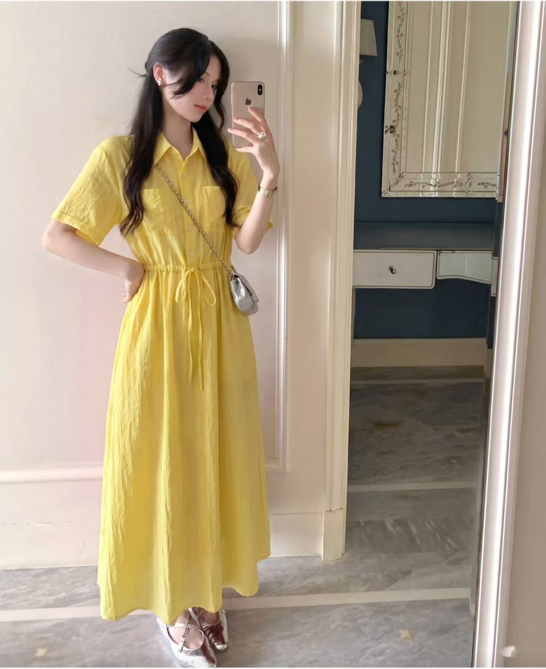 EOSIA東大門實拍韓國女士新品推薦時尚熱賣26夏季休閑連衣裙EOSIA連衣裙圖色1