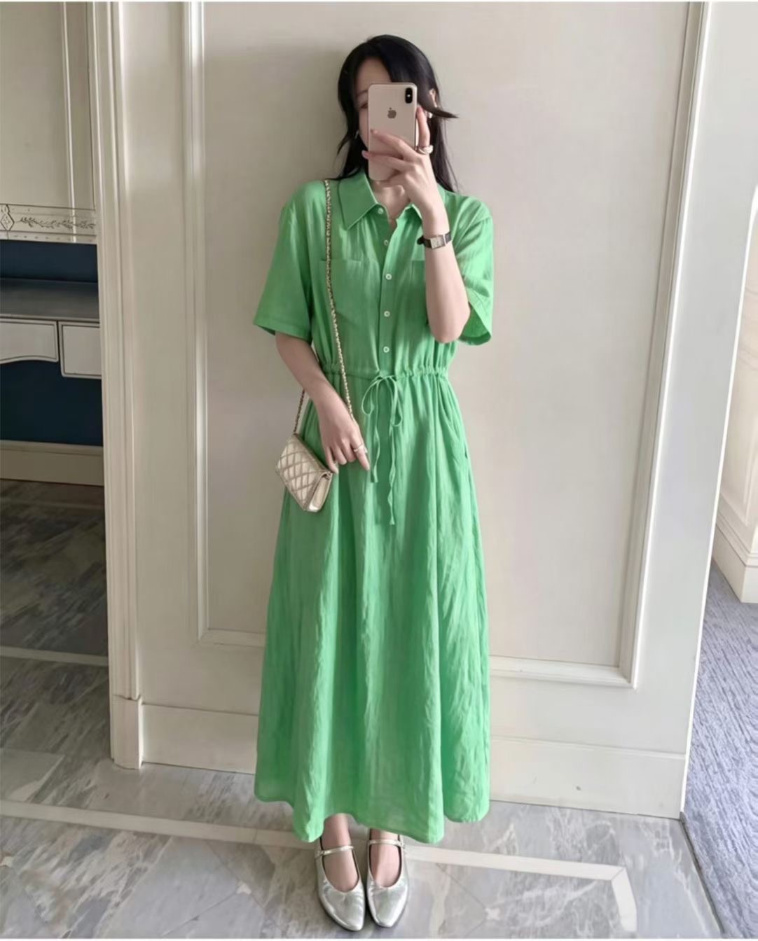 EOSIA東大門實拍韓國女士新品推薦時尚熱賣26夏季休閑連衣裙EOSIA連衣裙圖色5