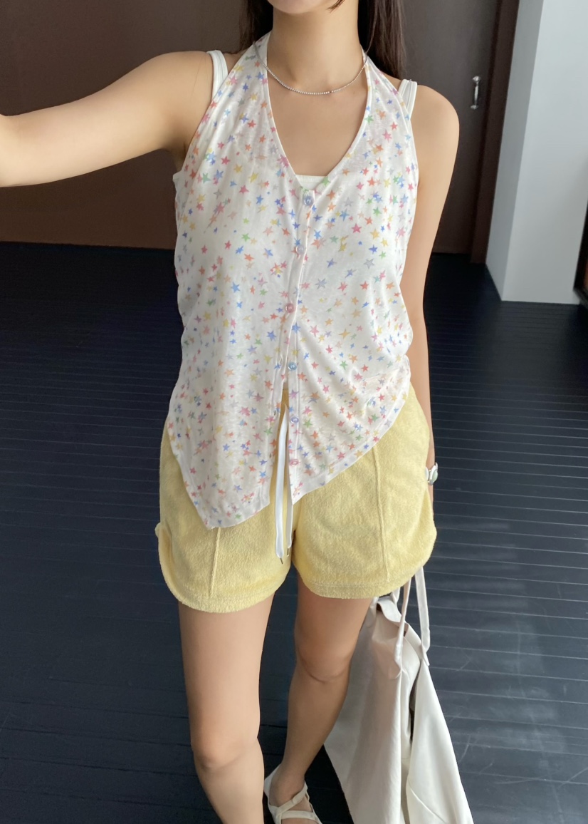 OUPPT東大門代購女士新品熱賣26春夏吊帶背心不含內搭露背無袖OUPPT吊帶/背心