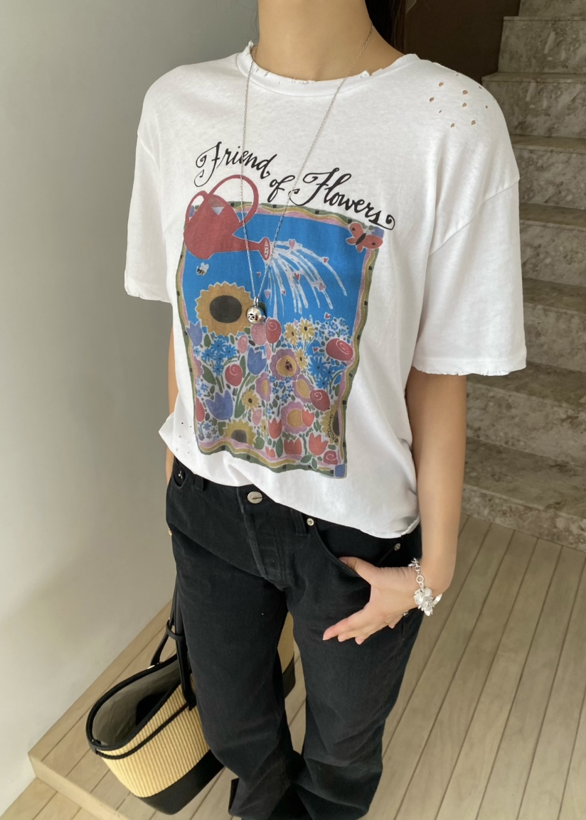 OUPPT東大門代購女裝新款熱賣26春夏人氣職業T恤不含項鏈OUPPTT恤