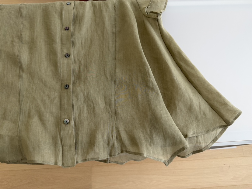 OP PER韓國代購女裝新品熱賣真品職業休閑襯衫蕾絲衫亞麻布OPPER-simplebeige襯衫/蕾絲衫